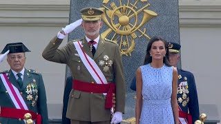 King Felipe VI of Spain attends 'flag swearing' ceremony at Zaragoza Military Academy