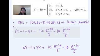 First order ODE, Step functions