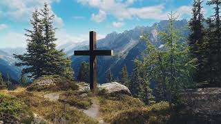 Cross on Mountain Background 1 Hour No Sound