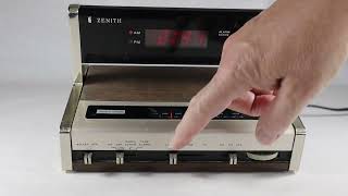 Zenith AM FM Clock Radio