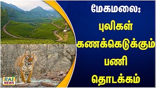 மேகமலை: புலிகள் கணக்கெடுக்கும் பணி தொடக்கம்..! | Meghamalai | Tiger Census | Tiger Reserve