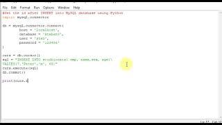 Get the id after INSERT into MySQL database using Python