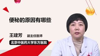 便秘的原因有哪些 王建芳 北京中医药大学东方医院