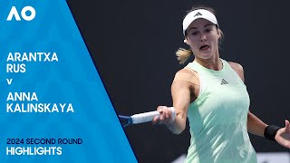 Arantxa Rus v Anna Kalinskaya Highlights | Australian Open 2024 Second Round