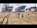 The Scary Process of Scrapping Massive Rusted Ships by Hands