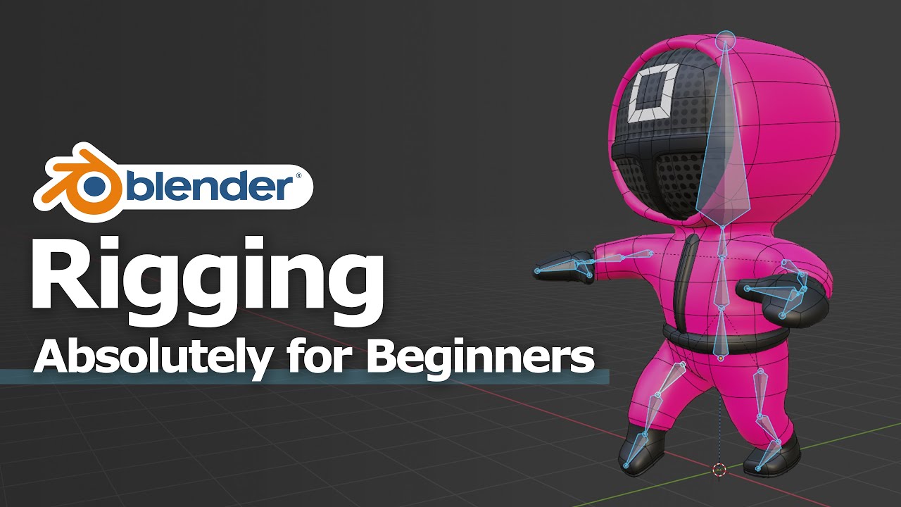 Blender Quick Rigging - Basic For Beginners - Low Poly 3D Character ...