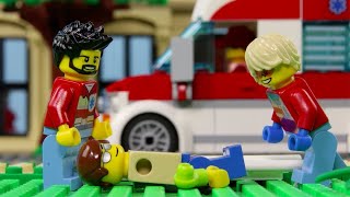 LEGO City Hospital Fail STOP MOTION LEGO City: Billy Get's Inured! | LEGO City | Billy Bricks