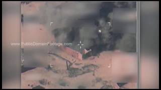 Airstrike destroys ISIS mortar system Mosul, Iraq - Operation Inherent Resolve archival fotoage