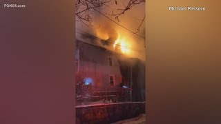 New London house fire leaves 3 injured, 7 displaced