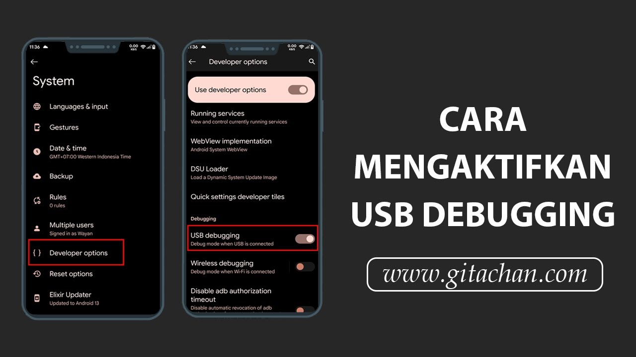 Cara Mengaktifkan Developer Option Dan USB Debugging Di Android - YouTube