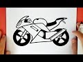 HOW TO DRAW A MOTORCYCLE