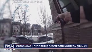 Video shows U of C campus officer opening fire on gunman