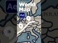 Create World Map Animations in After Effects #tutorial