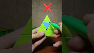 how to solve pyraminx/with 2 moves #shorts #pyraminx