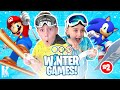 Mario vs Sonic in Winter Games Part 2!