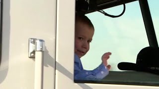 Boy injured in church shooting gets ride on firetruck home from hospital
