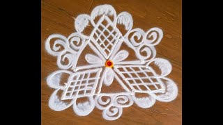 Beautiful Daily Rangoli Design 🌺 Simple and Easy Kolam for Home 🌺🌸🌹🏵️🌼🪻🪷🌷❤️👍🙏🎨🔥🔔🙏