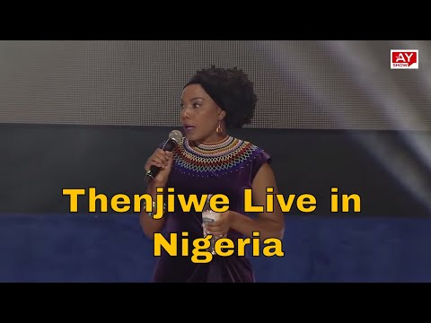 Thenjiwe Performs at a Show in Lagos