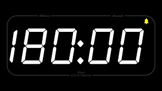 180 MINUTE - TIMER & ALARM - 1080p - COUNTDOWN