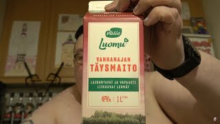 Juomatesti: Valio Vanhanajan täysmaito Luomu