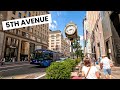 🔥NEW YORK CITY 🚕  5th AVENUE 🔥 Walking Tour 🎧🧡 July 2024