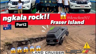 Nakala rocks 4X4 flying up in the air!!! Landcruiser 80 series!