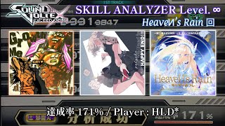 【SDVX EG(AC)】SKILL ANALYZER 暴龍天 171% [第7回]