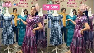 Khmer Krama Outfit so Beautiful🥰❤️‍🔥Selling in USA🇺🇸ឈុតក្រម៉ាខ្មែរ😍08/11/23