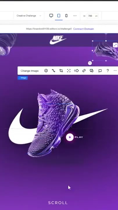 Web Design Timelapse: Nike Wix Studio Home Page (Web Page Design)