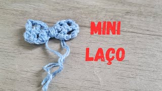 MINI LAÇO DE CROCHÊ. #crocheparainiciantes