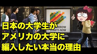 日本の大学生がアメリカの大学に編入したい本当の理由