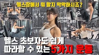 헬스장이 처음이라 막막하신가요? 이 5가지 운동만 하세요