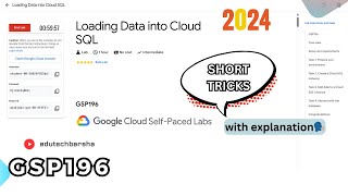 Loading Data into Cloud SQL lab solution || #GSP126 || The Arcade Trivia May 2024 Week1 #googlecloud