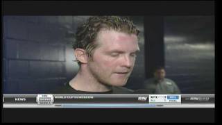 Danny Cleary Post game interview vs Canucks Feb 2 2012