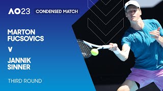 Marton Fucsovics v Jannik Sinner Condensed Match | Australian Open 2023 Third Round