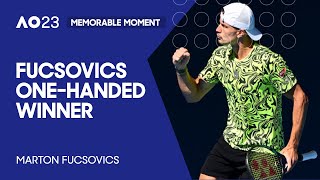 Marton Fucsovics Hits a One-Handed Winner | Australian Open 2023