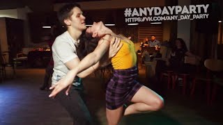 AnyDay Party. Ivan Bubnov and Julia Ivanova. Zouk improvisation.