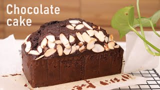 [ENG]NO버터!! 생크림 초코 파운드 케이크/초코칩 초코 케이크/Chocolate cake/Chocolate chip chocolate cake