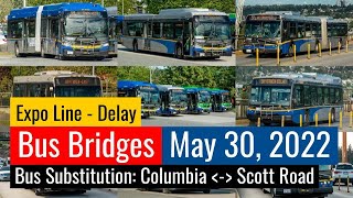 [HD] EXTREMELY RARE Visitors! Observing Bus Bridge Operations on May 30, 2022