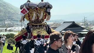 2024 香川県高屋神社春まつり ちょうさ宮入り‼️