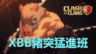 『部落衝突』XBB 豬突猛進班 第一期// 歡迎用豬高手來修煉挑戰//從90%提升到100％ //Clash of Clan