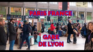 Paris France - Walking Tour To Main Railway Station GARE DE LYON  🇫🇷