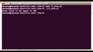 Perl If...Else Example