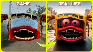 Bus Eater VS REAL LIFE | All Eat Monster | Guess The Eater MONSTER'S VOICE?