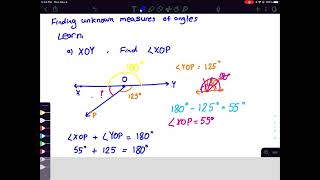 Finding unknown Angles Year 5 Maths