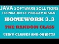3-3 Java: Using Random Class - Classes and Objects