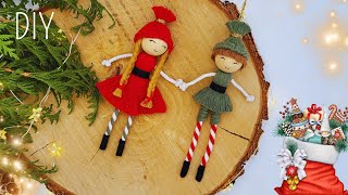 🎅 DIY DUENDES de MACRAME (paso a paso) | DIY Macrame Christmas Elves Tutorial (step by step)