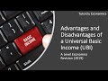 Advantages and Disadvantages of a Universal Basic Income (UBI)