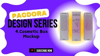 How To Design a 3D Cosmetic Box Mockup || Day 04 || Pacdora