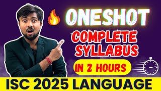 ISC LANGUAGE 2025: ONE SHOT 😱DIRECTED WRITING😱COMPLETE SYLLABUS 😱GRAMMAR😱PROPOSAL😱unseen Passage🔥